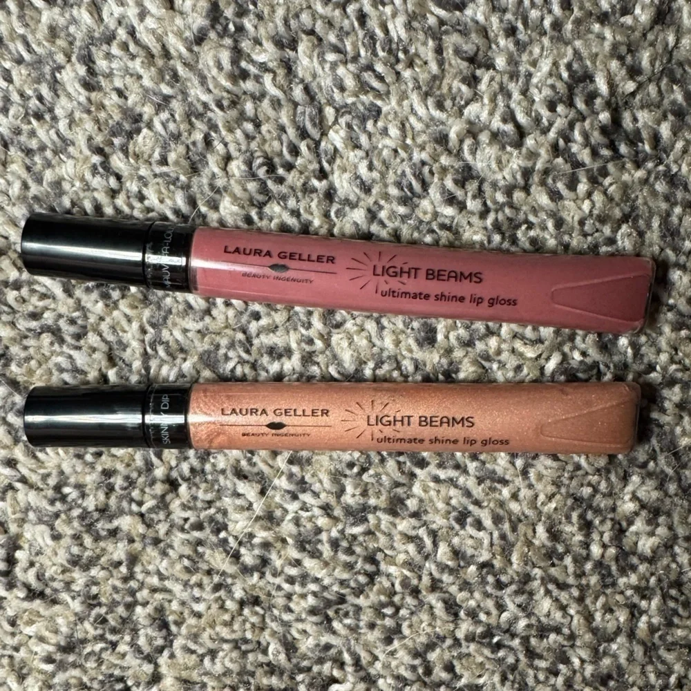 Laura Geller Light Beams Lip Gloss Duo - Skinny Dip & Mauve-a-lous